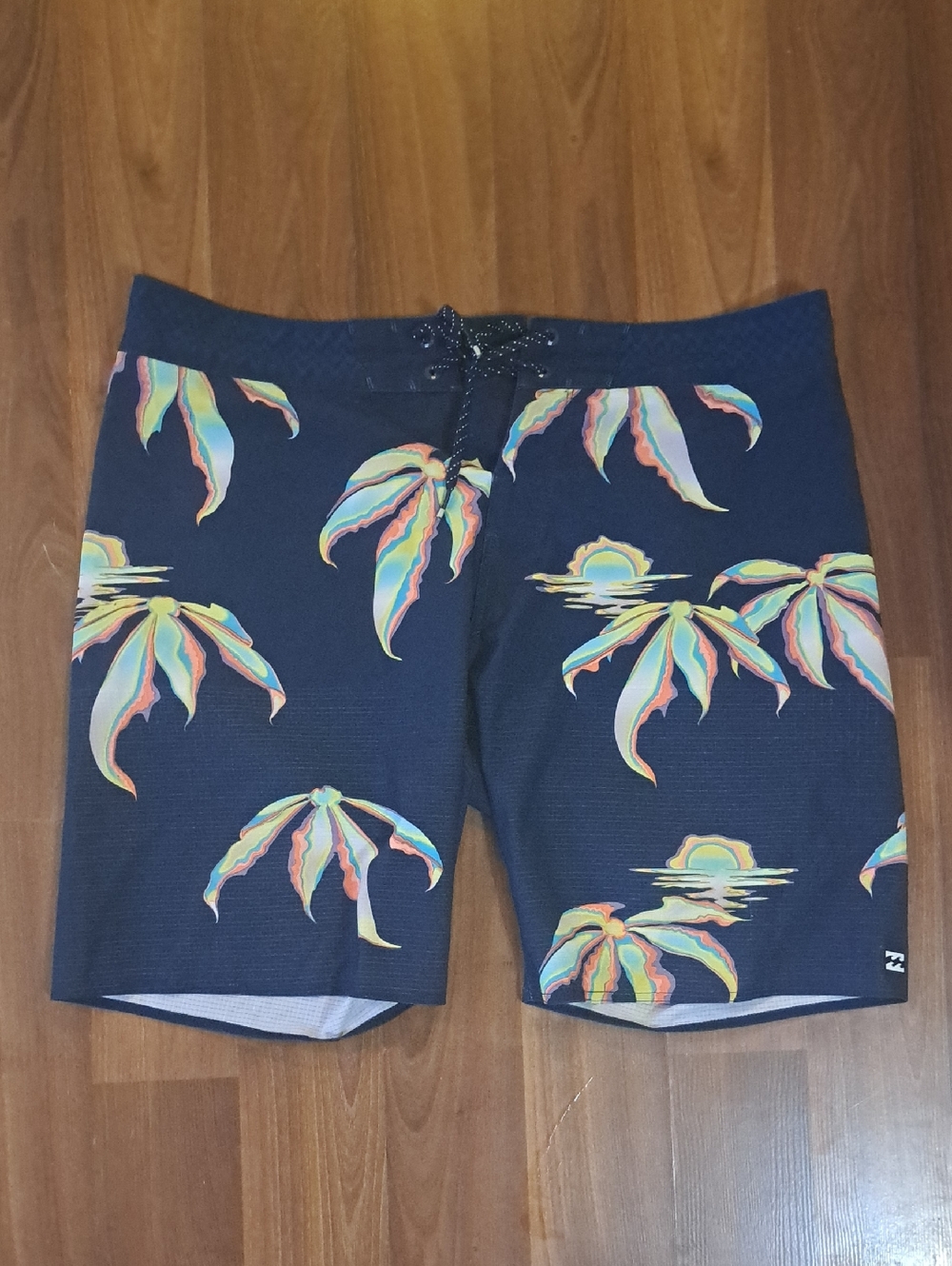 Billabong Navy Palm Sunset Boardshorts